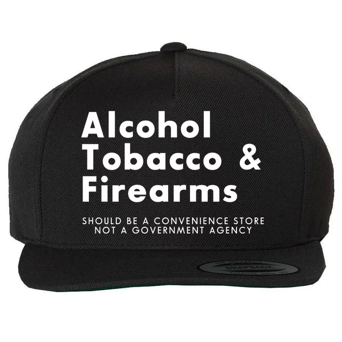 Funny Conservative Gun Rights Second Amendment Wool Snapback Cap