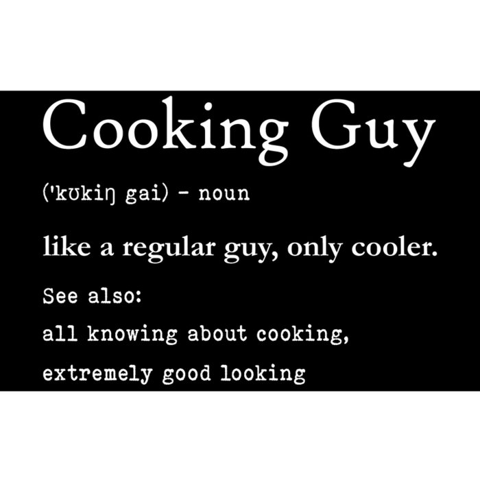 Funny Cooking Guy Definition Gift For Cook Lovers Bumper Sticker