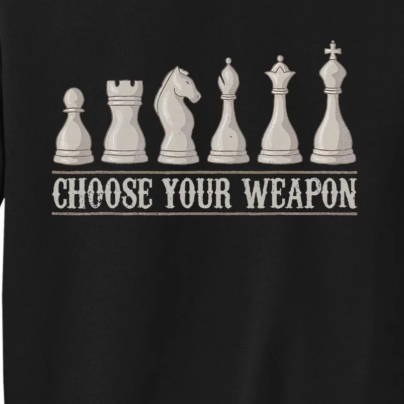 Funny Chess Gift For Chess Lover Cool Player Tall Sweatshirt