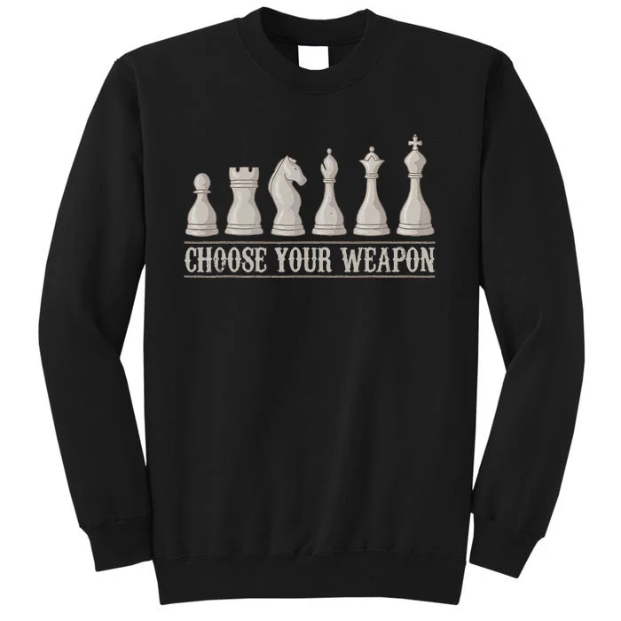 Funny Chess Gift For Chess Lover Cool Player Tall Sweatshirt