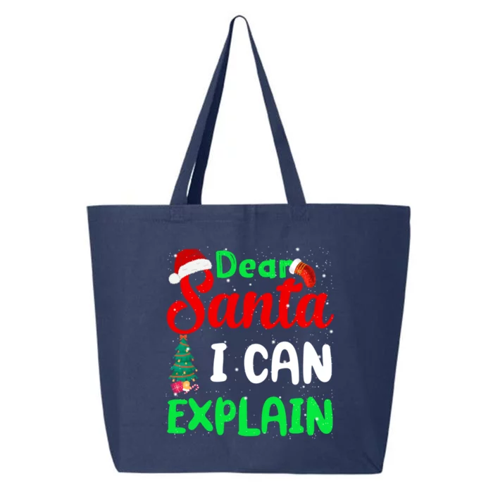 Funny Christmas Gift Dear Santa I Can Explain Meaningful Gift 25L Jumbo Tote