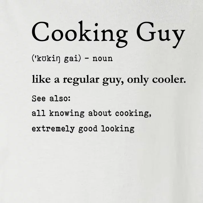 Funny Cooking Guy Definition Gift For Cook Lovers Toddler Long Sleeve Shirt