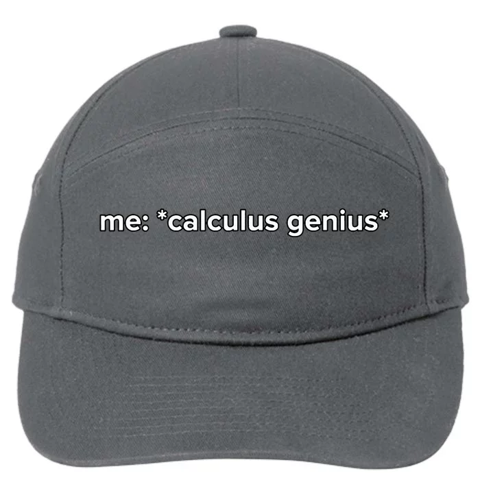 Funny Calculus Genius Meme Math 7-Panel Snapback Hat