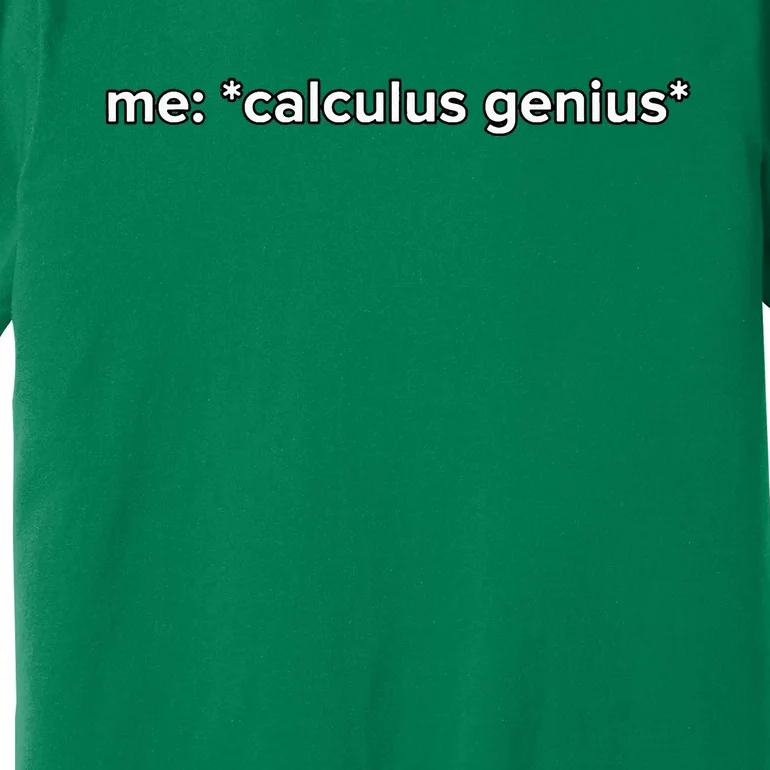 Funny Calculus Genius Meme Math Premium T-Shirt