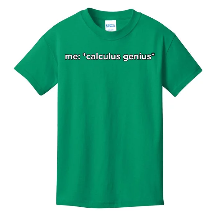 Funny Calculus Genius Meme Math Kids T-Shirt