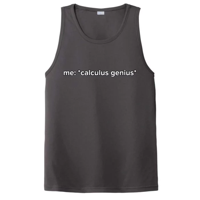 Funny Calculus Genius Meme Math Performance Tank