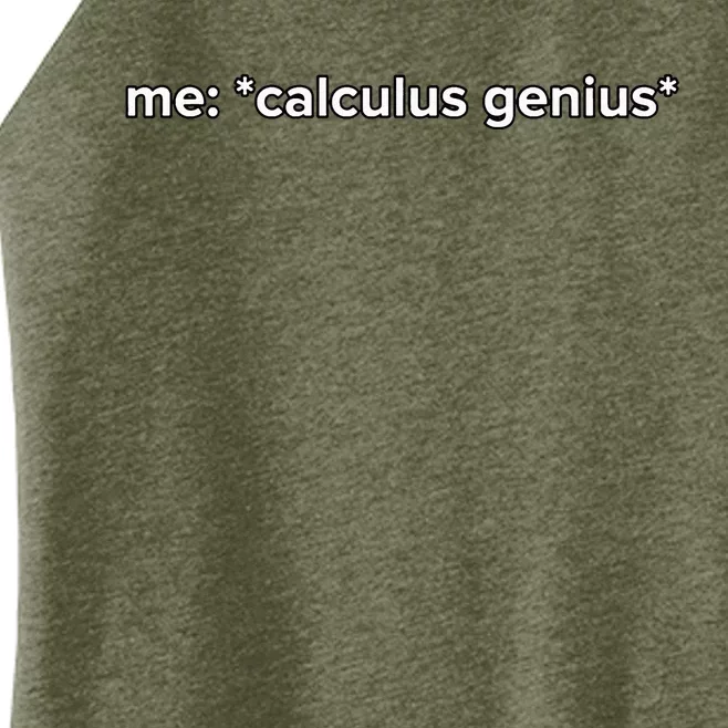 Funny Calculus Genius Meme Math Women’s Perfect Tri Rocker Tank