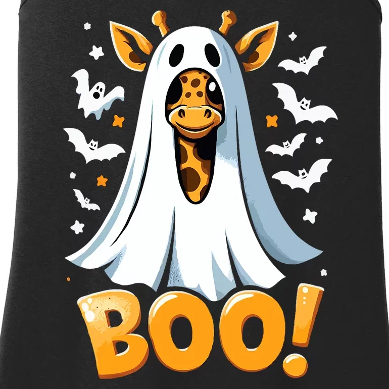 Funny Cute Giraffe Boo Halloween Costume Zoo Lover Ladies Essential Tank