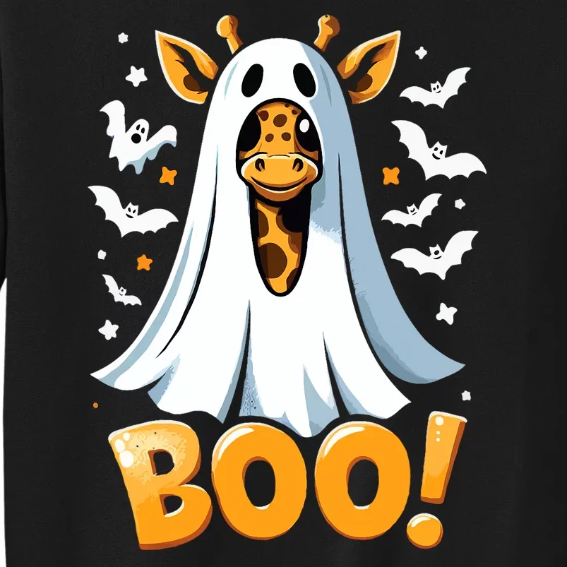 Funny Cute Giraffe Boo Halloween Costume Zoo Lover Tall Sweatshirt