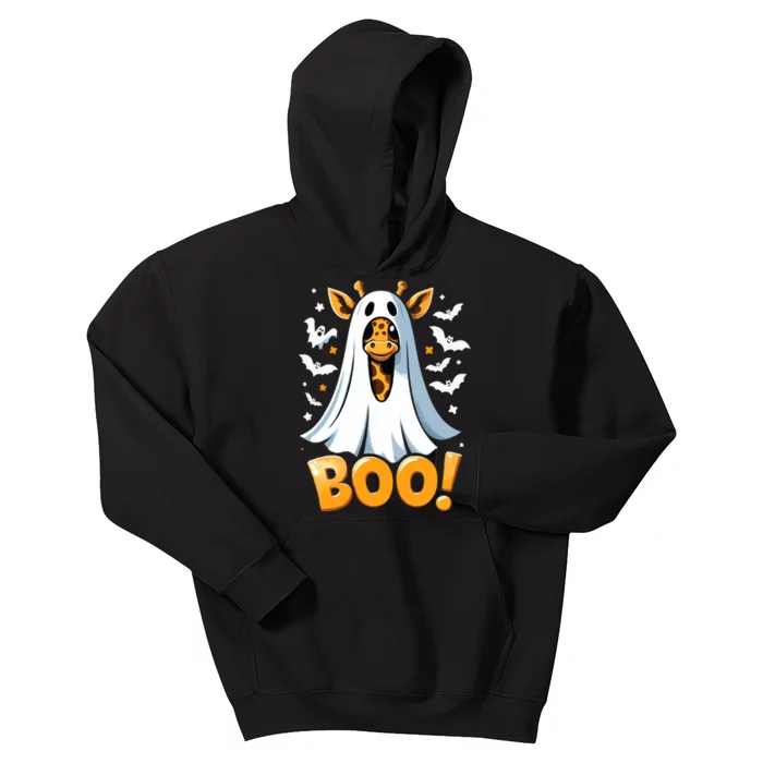 Funny Cute Giraffe Boo Halloween Costume Zoo Lover Kids Hoodie