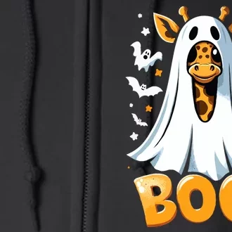 Funny Cute Giraffe Boo Halloween Costume Zoo Lover Full Zip Hoodie