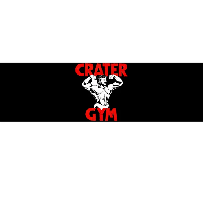 Funny Crater Gym Bumper Sticker