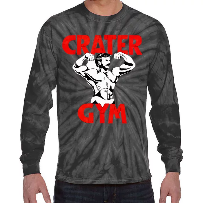 Funny Crater Gym Tie-Dye Long Sleeve Shirt