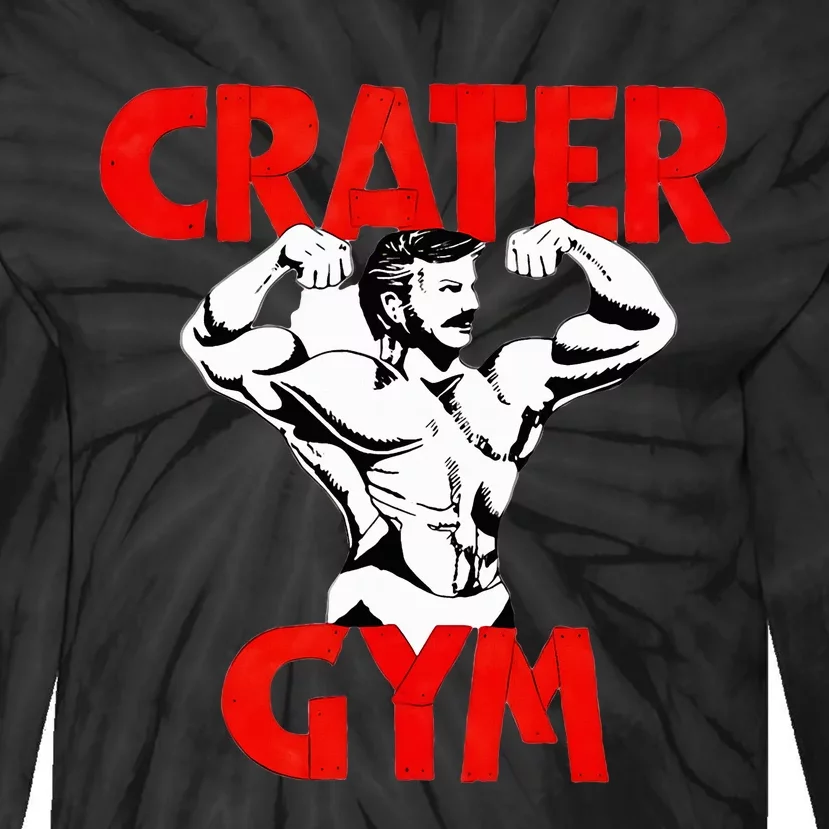 Funny Crater Gym Tie-Dye Long Sleeve Shirt