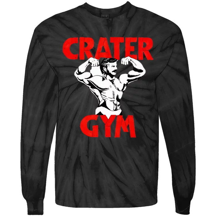 Funny Crater Gym Tie-Dye Long Sleeve Shirt