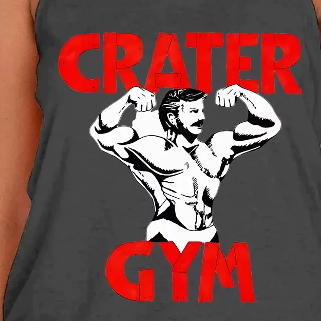 Funny Crater Gym Women's Knotted Racerback Tank