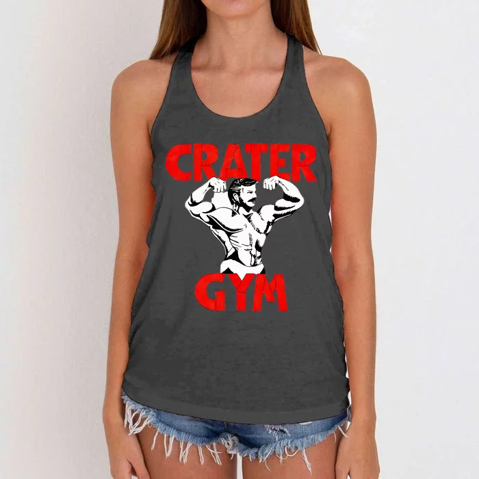 Funny Crater Gym Women's Knotted Racerback Tank