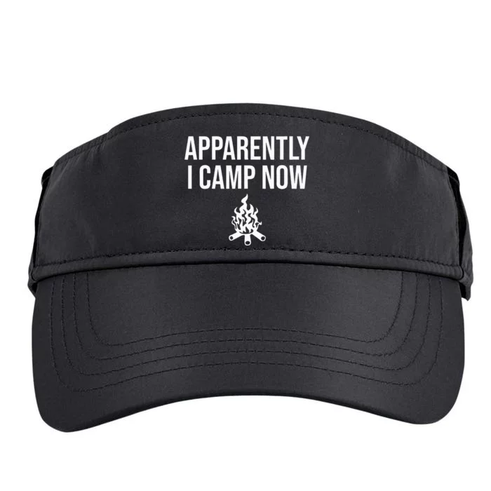 Funny Camping Gifts For Women Or Ns Apparently I Camp Now Adult Drive Performance Visor