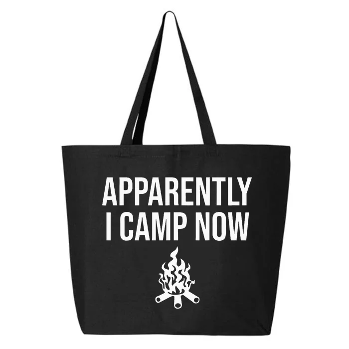 Funny Camping Gifts For Women Or Ns Apparently I Camp Now 25L Jumbo Tote