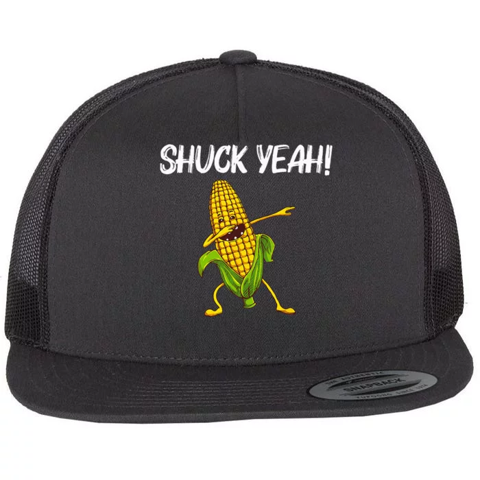 Funny Corn Gift For  Corn On The Cob Costume Farmer Flat Bill Trucker Hat