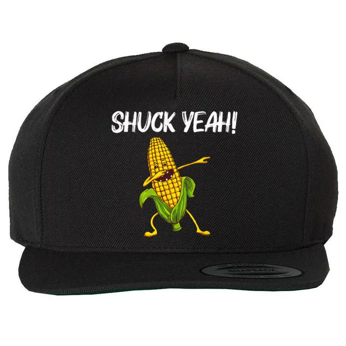 Funny Corn Gift For  Corn On The Cob Costume Farmer Wool Snapback Cap