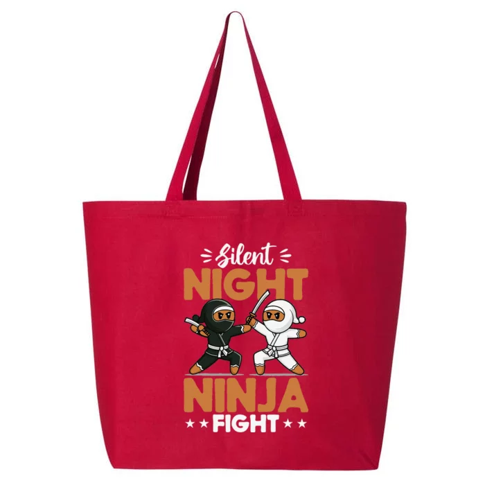 Funny Christmas Gingerbread Silent Night Ginja Fight! 25L Jumbo Tote