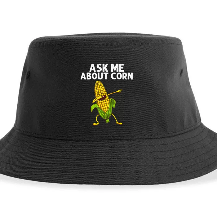 Funny Corn Gift For Wo Corn On The Cob Costume Farmer Sustainable Bucket Hat