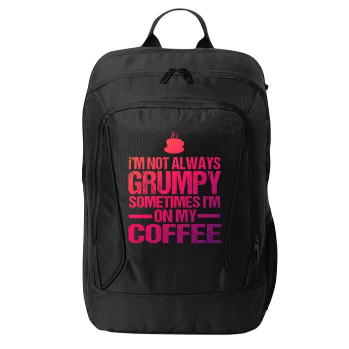 Funny Coffee Grandpa Funny Retired Papa Gift City Backpack