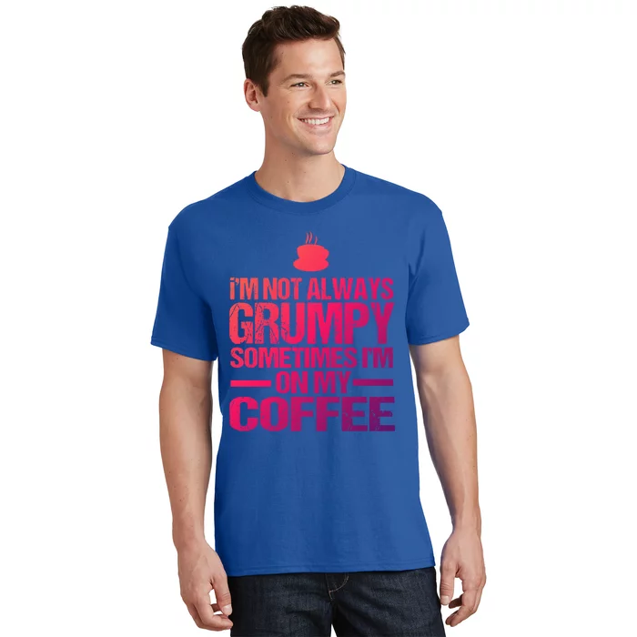 Funny Coffee Grandpa Funny Retired Papa Gift T-Shirt