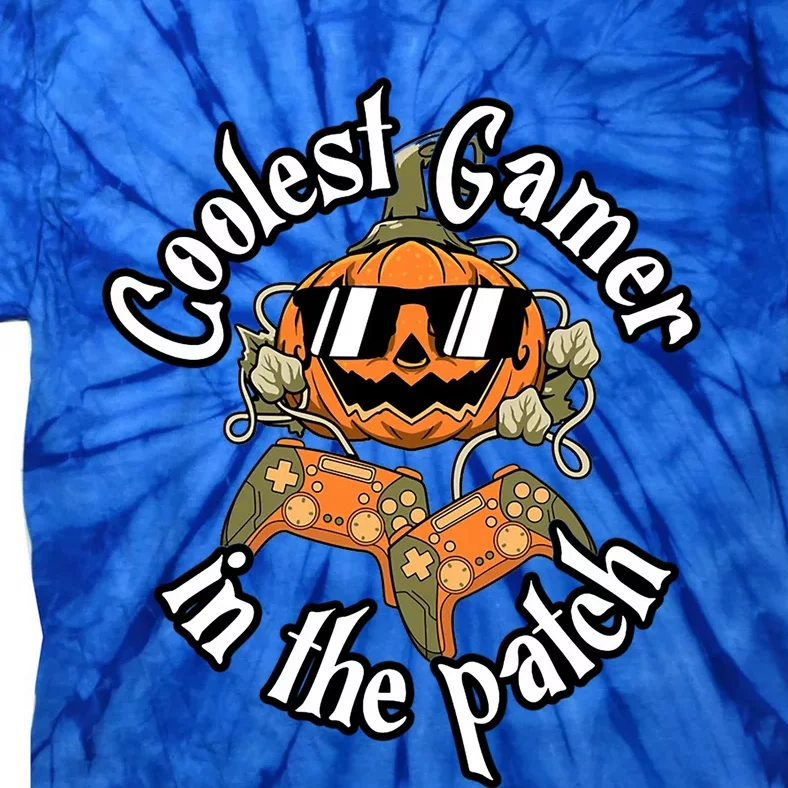 Funny Coolest Gamer Pumpkin Happy Halloween Vibe Costume Great Gift Tie-Dye T-Shirt