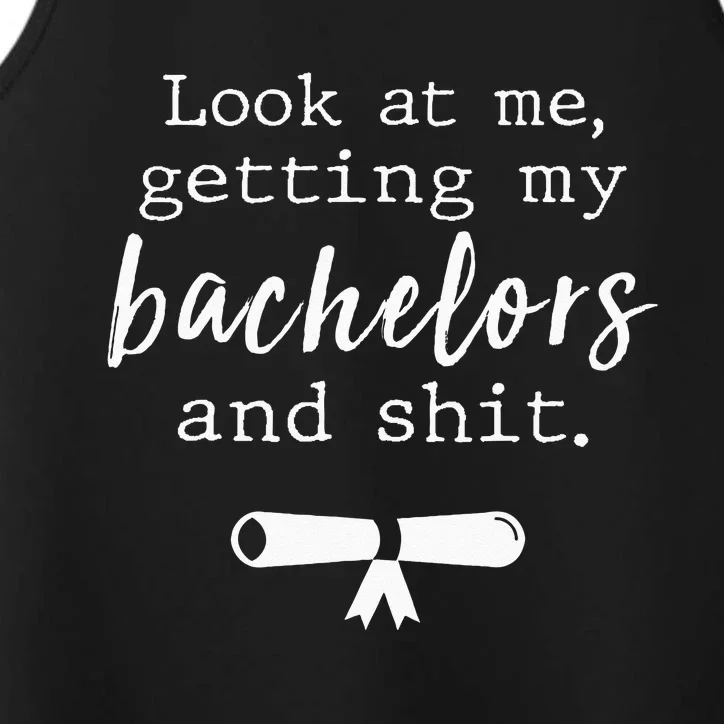 Funny College Graduation Bachelors Degree Gift Grad Performance Tank