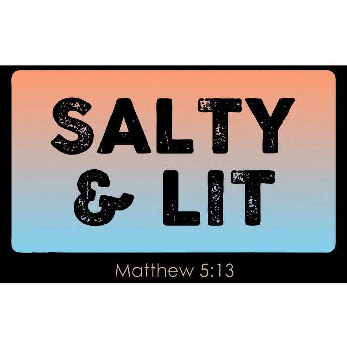 Funny Christian Gift Salty & Lit Bumper Sticker