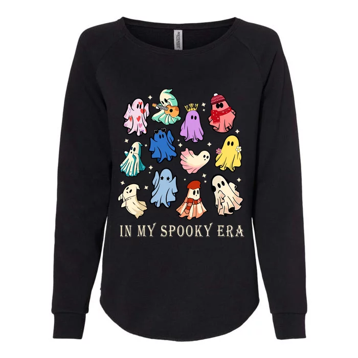 Funny Cute Ghost Halloween Costume Lover In My Spooky Era Womens California Wash Sweatshirt