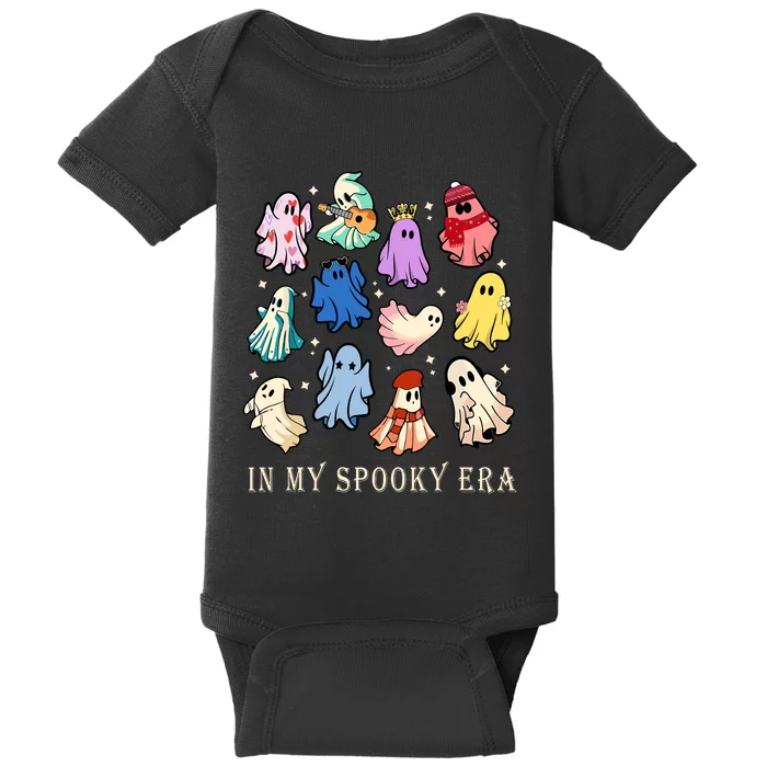 Funny Cute Ghost Halloween Costume Lover In My Spooky Era Baby Bodysuit