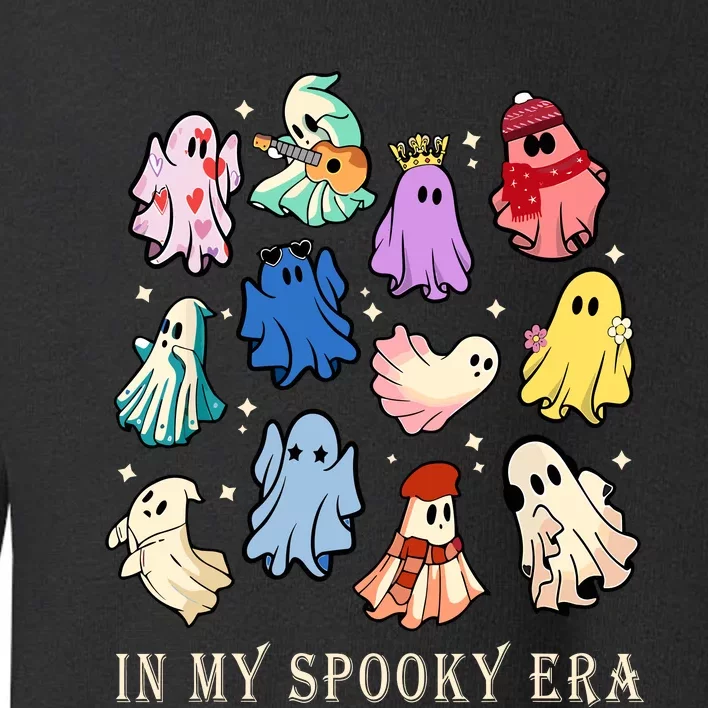 Funny Cute Ghost Halloween Costume Lover In My Spooky Era Toddler Sweatshirt