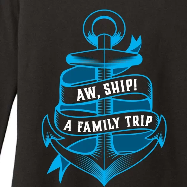 Family Cruise Gift Funny Matching Cruising Gift Aw Ship Funny Gift Womens CVC Long Sleeve Shirt