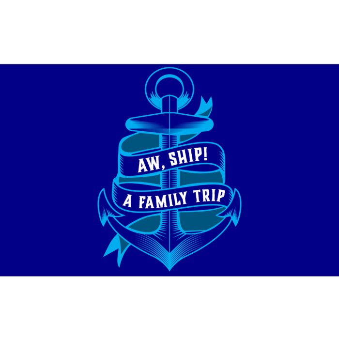 Family Cruise Gift Funny Matching Cruising Gift Aw Ship Funny Gift Bumper Sticker