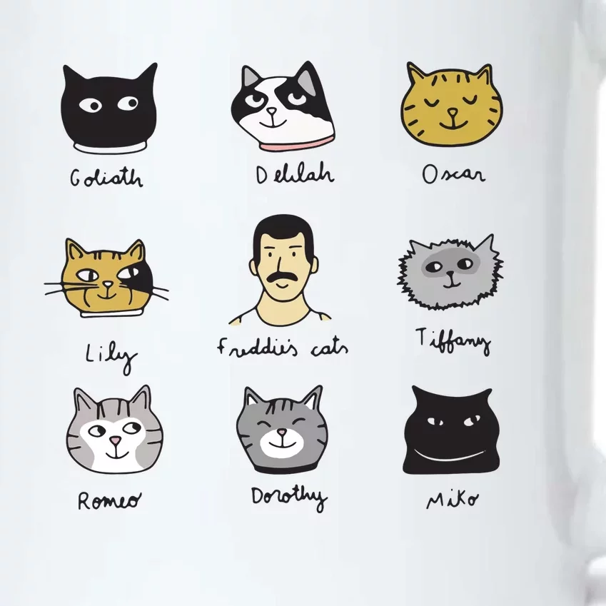 Freddies Cats Goliath Deliah Oscar Lily Tiffany Romeo Dorothy Miko Black Color Changing Mug