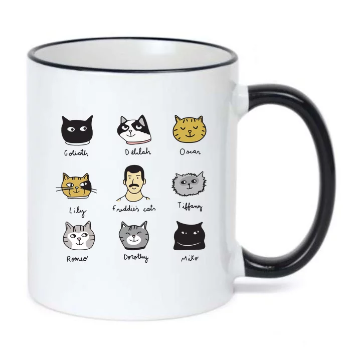 Freddies Cats Goliath Deliah Oscar Lily Tiffany Romeo Dorothy Miko Black Color Changing Mug