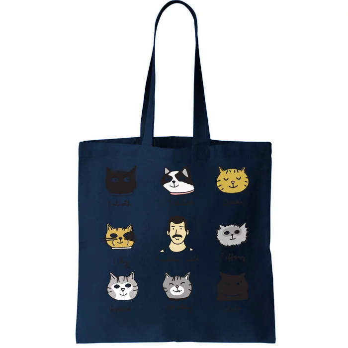 Freddies Cats Goliath Deliah Oscar Lily Tiffany Romeo Dorothy Miko Tote Bag