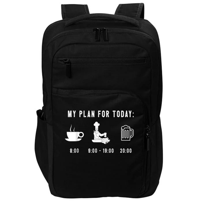 Funny Cooking Graphic Cook Chef Impact Tech Backpack