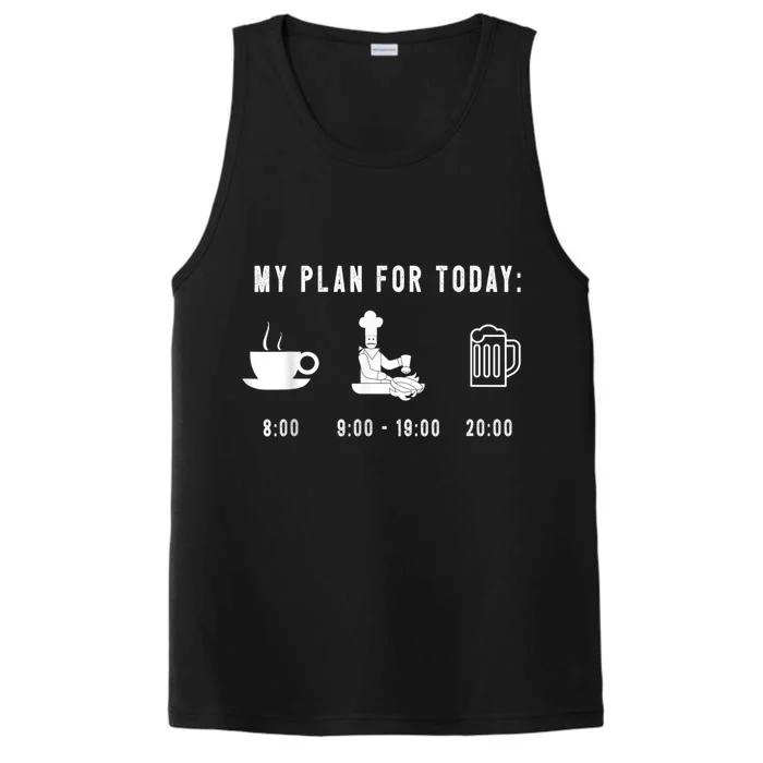 Funny Cooking Graphic Cook Chef Performance Tank