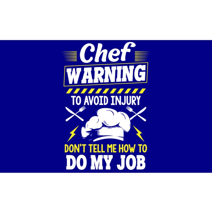 Funny Chef Gift Warning To Avoid Injury Gift Bumper Sticker