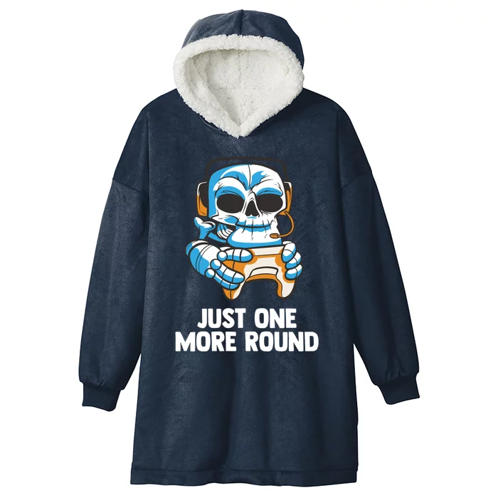 Funny Computer Gaming Video Gamer Skeleton Gift Hooded Wearable Blanket