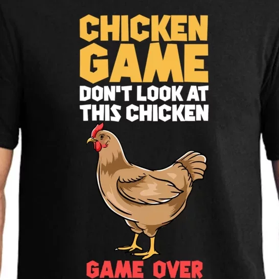 Funny Chicken Game Don't Look At The Chicken Gift Pajama Set