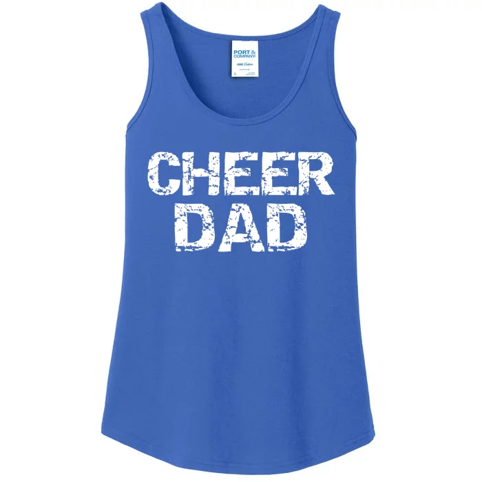 Father Cheerleading Gift From Cheerleader Daughter Cheer Dad Gift Ladies Essential Tank