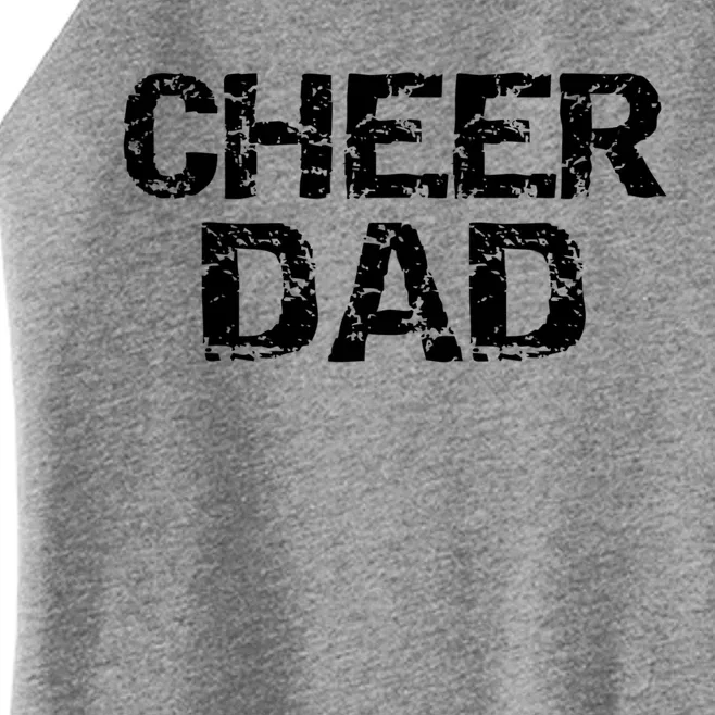 Father Cheerleading Gift From Cheerleader Daughter Cheer Dad Gift Women’s Perfect Tri Rocker Tank