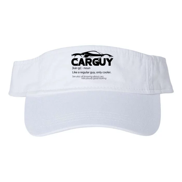 Funny Car Guy Gift Car Guy Definition Valucap Bio-Washed Visor