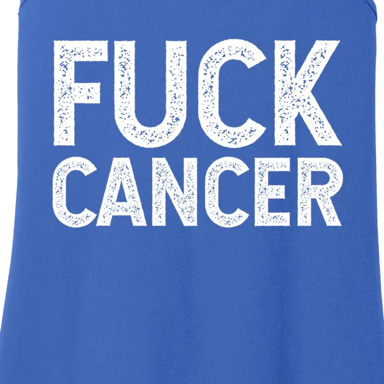 Fuck Cancer Gift Cancer Awareness Gift For And Ladies Essential Tank