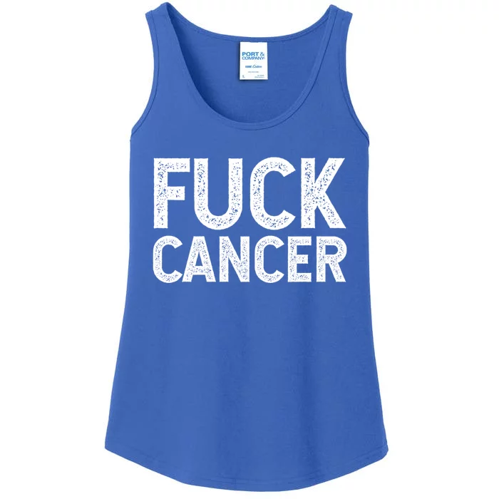 Fuck Cancer Gift Cancer Awareness Gift For And Ladies Essential Tank